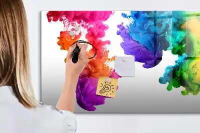Lavagna magnetica per disegnare modello arcobaleno di colori