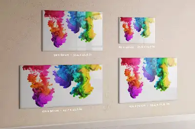 Lavagna magnetica per disegnare modello arcobaleno di colori