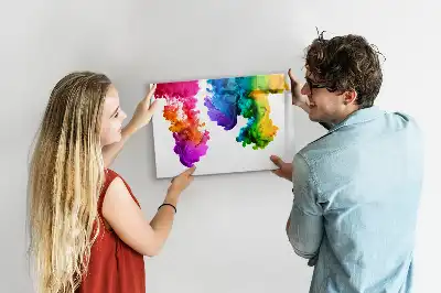 Lavagna magnetica per disegnare modello arcobaleno di colori