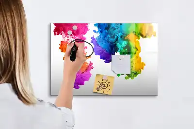 Lavagna magnetica per disegnare modello arcobaleno di colori