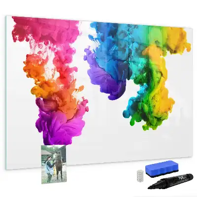 Lavagna magnetica per disegnare modello arcobaleno di colori