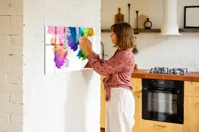 Lavagna magnetica per disegnare modello arcobaleno di colori