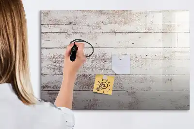 Lavagna magnetica motivo effetto assi di legno