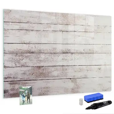 Lavagna magnetica motivo effetto assi di legno