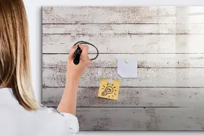 Lavagna magnetica motivo effetto assi di legno