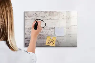 Lavagna magnetica motivo effetto assi di legno