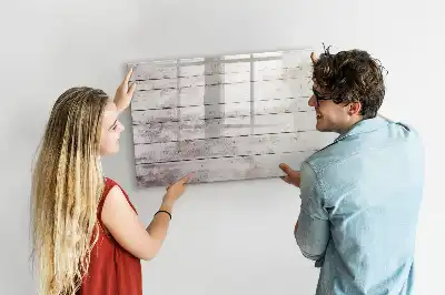 Lavagna magnetica motivo effetto assi di legno