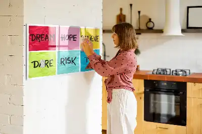 Lavagna magnetica per scrivere ispirazioni