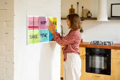 Lavagna magnetica per scrivere ispirazioni