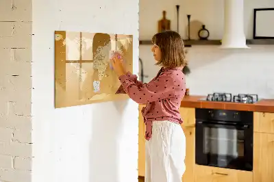 Mappa del mondo lavagna magnetica per disegnare