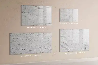 Lavagna magnetica decorazione murale con stampa effetto mattoni