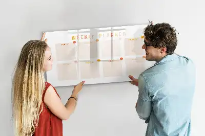 Lavagna magnetica per disegnare pianificatore settimanale