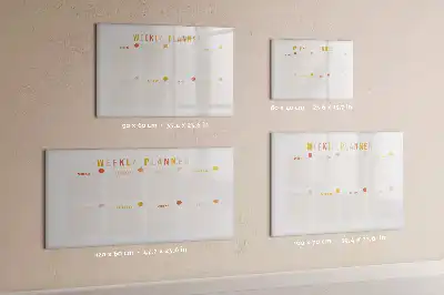 Lavagna magnetica per disegnare pianificatore settimanale