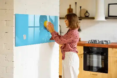 Lavagna magnetica per scrivere con motivo a lampadina