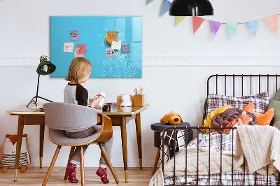 Lavagna magnetica per scrivere con motivo a lampadina