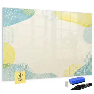 Lavagna magnetica per disegnare con cornice decorata