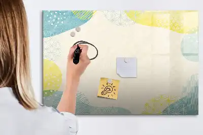 Lavagna magnetica per disegnare con cornice decorata