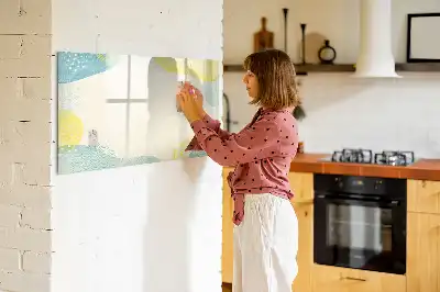 Lavagna magnetica per disegnare con cornice decorata