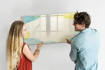 Lavagna magnetica per disegnare con cornice decorata