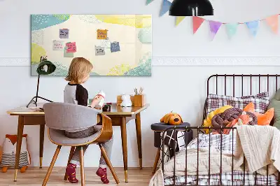 Lavagna magnetica per disegnare con cornice decorata