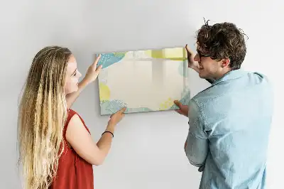 Lavagna magnetica per disegnare con cornice decorata