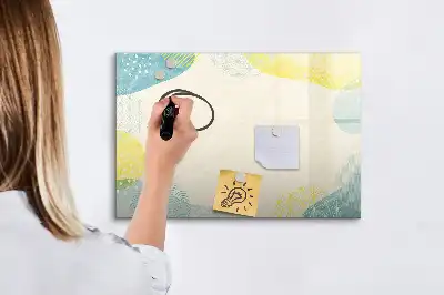 Lavagna magnetica per disegnare con cornice decorata