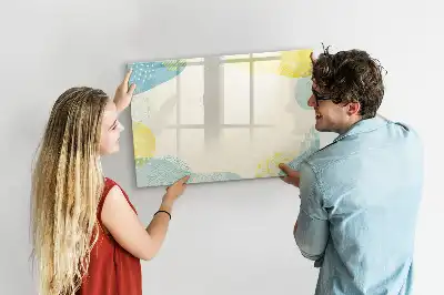 Lavagna magnetica per disegnare con cornice decorata