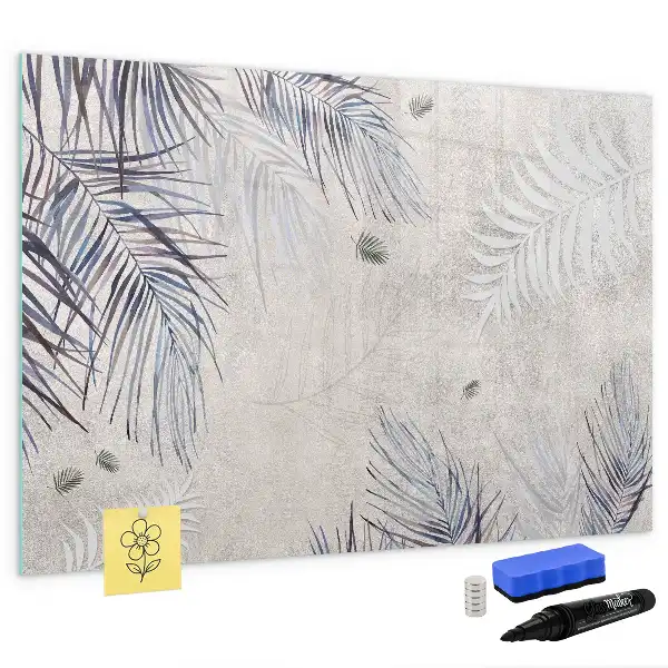 Lavagna magnetica decorazione a forma di foglia di palma