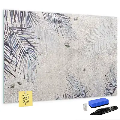 Lavagna magnetica decorazione a forma di foglia di palma