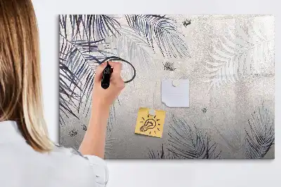 Lavagna magnetica decorazione a forma di foglia di palma