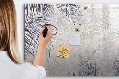 Lavagna magnetica decorazione a forma di foglia di palma