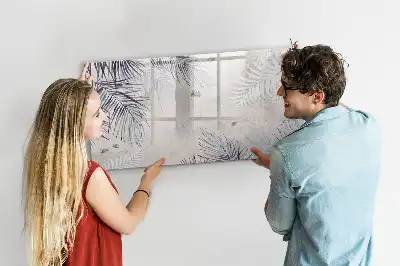 Lavagna magnetica decorazione a forma di foglia di palma