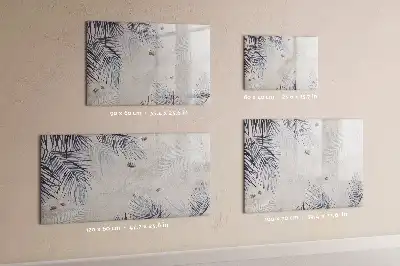 Lavagna magnetica decorazione a forma di foglia di palma