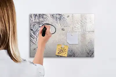 Lavagna magnetica decorazione a forma di foglia di palma
