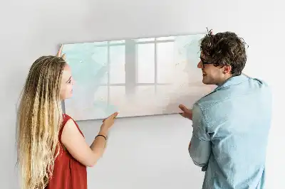 Lavagna magnetica con design in marmo ad acquerello