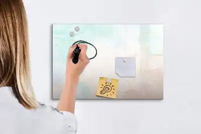 Lavagna magnetica con design in marmo ad acquerello