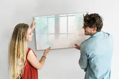 Lavagna magnetica con design in marmo ad acquerello