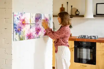 Lavagna magnetica per disegnare motivo fiori dipinti