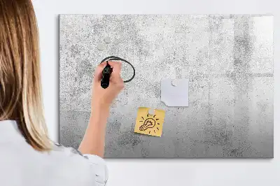 Lavagna magnetica con finitura effetto cemento