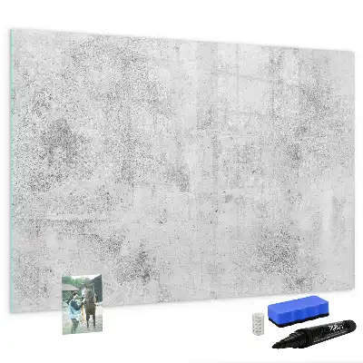 Lavagna magnetica con finitura effetto cemento
