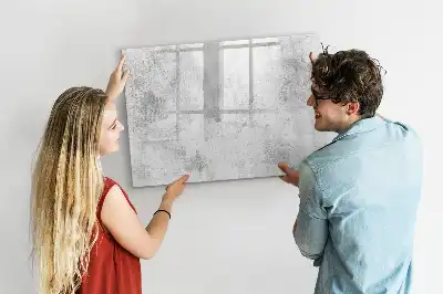 Lavagna magnetica con finitura effetto cemento