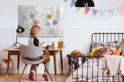 Lavagna magnetica con finitura effetto cemento