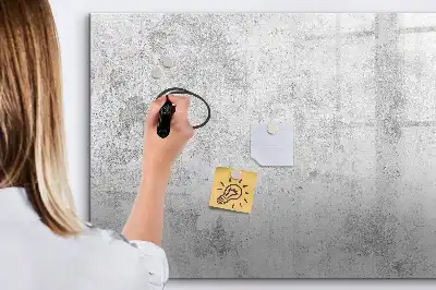 Lavagna magnetica con finitura effetto cemento