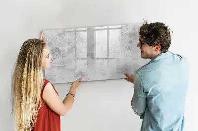 Lavagna magnetica con finitura effetto cemento