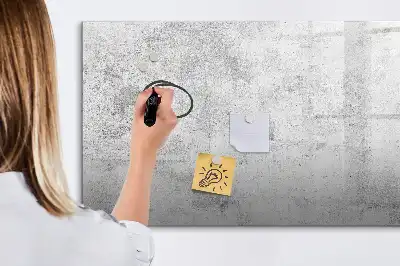 Lavagna magnetica con finitura effetto cemento