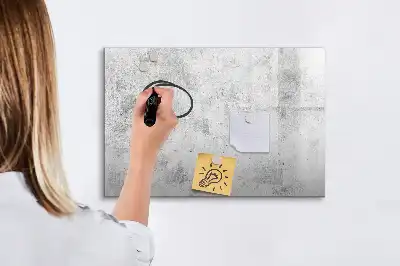 Lavagna magnetica con finitura effetto cemento