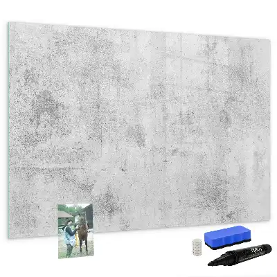 Lavagna magnetica con finitura effetto cemento