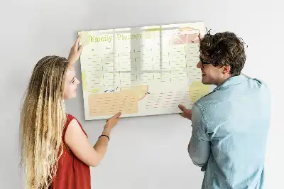 Lavagna magnetica per scrivere pianificatore familiare