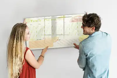 Lavagna magnetica per scrivere pianificatore familiare