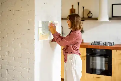 Lavagna magnetica per scrivere pianificatore familiare